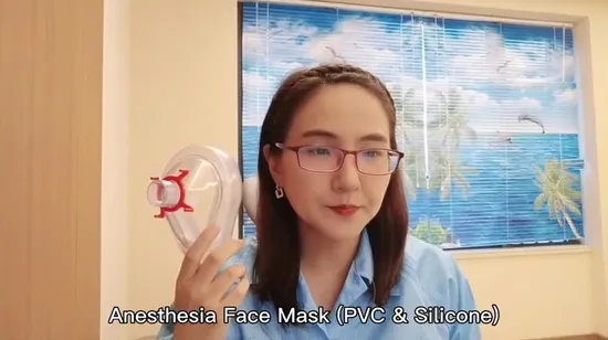 Анестезиологическая маска из ПВХ Медицинская одноразовая анестезиологическая маска из ПВХ для взрослых M, размер 4 # с CE FDA