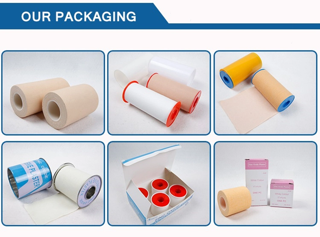 Jumbo Medical Adhesive Tape Plaster Zinc Oxide Tape/PE Tape/Silk Tape/Non-Woven Paper Tape Semi-Finished Raw Material