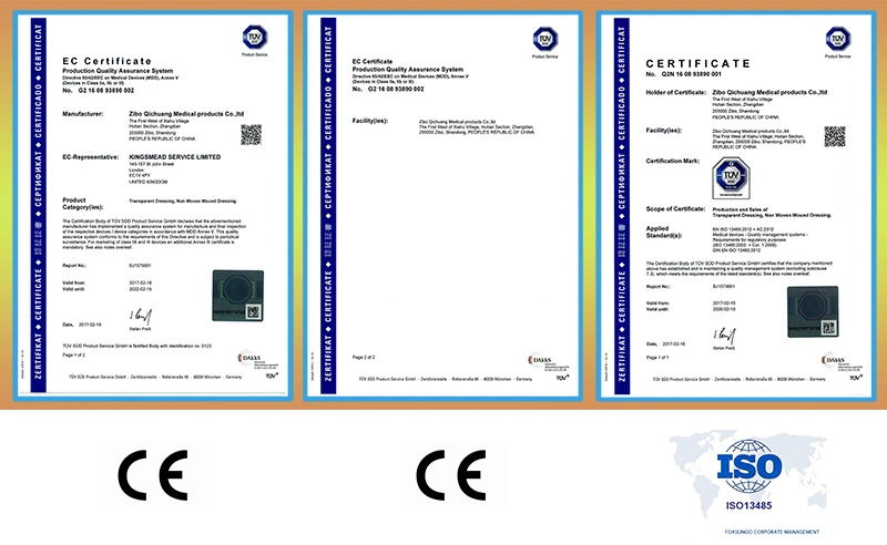 Hospital Medical Transparent PU Film Semi-Permeable Dressing